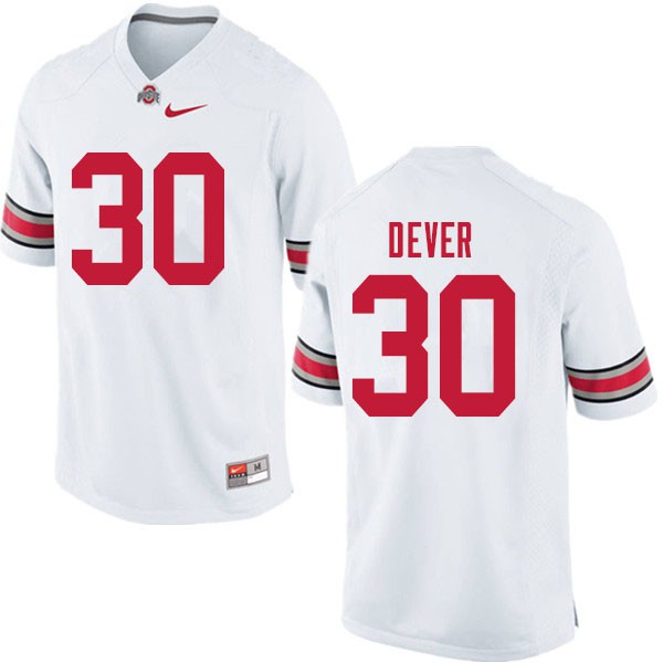 Ohio State Buckeyes #30 Kevin Dever Men Official Jersey White